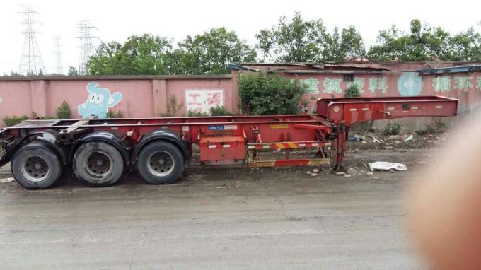 Remorques de camion utilisées par large échelle, remorque squelettique de lit plat de transport de conteneur semi