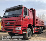 Boîte utilisée de décharge de la capacité 16-20 CBM de tonne des camions à benne basculante de Howo 375 diesel 25-30